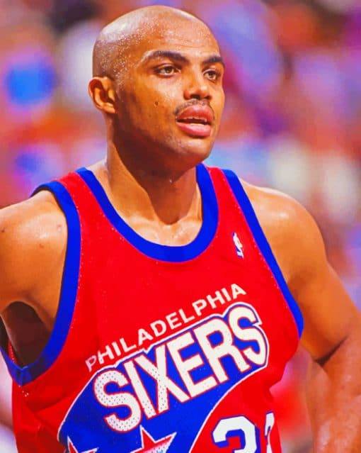 Charles Barkley Paint by numbers