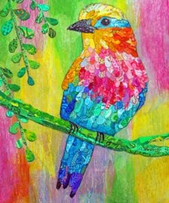 Colorful Bird Art paint by numbers