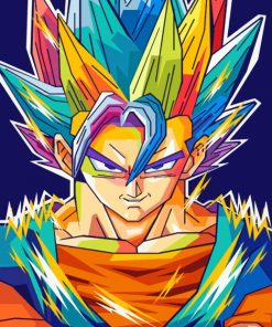 Colorful Dragon Ball paint by numbers