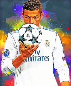 Cristiano Ronaldo Madrid paint by numbers