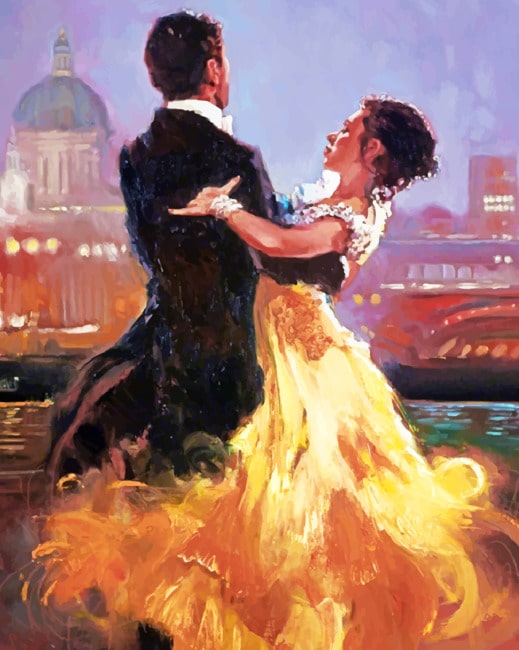 Dancing Couple paint by numbers