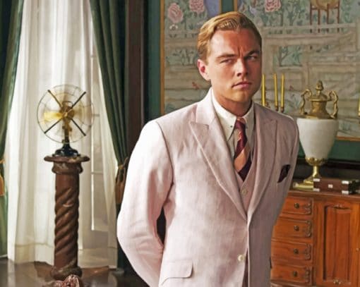 DiCaprio Gran Gatsby paint by numbers