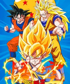 Dragon Ball Z Poster paint By Numbers