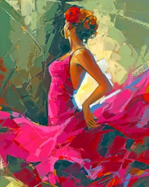 Flamenco Dancer paint by numbers