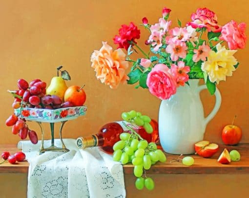 Flower Still Life paint by numbers