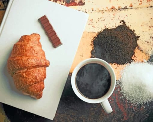 French Breakfast paint by numbers