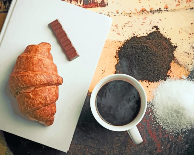 French Breakfast paint by numbers