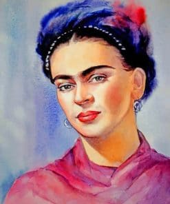 Frida Kahlo Portrait paint by numbers