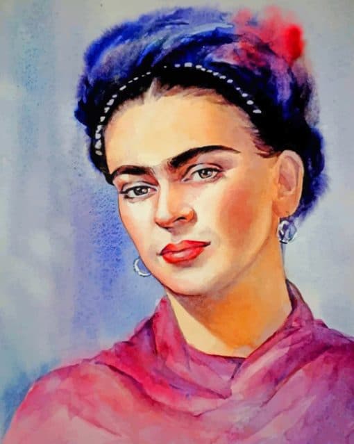 Frida Kahlo Portrait paint by numbers