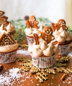 Gingerbread Cupcakes paint by numbers