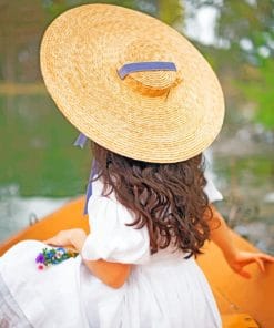 Girl With Sunhat paint by numbers