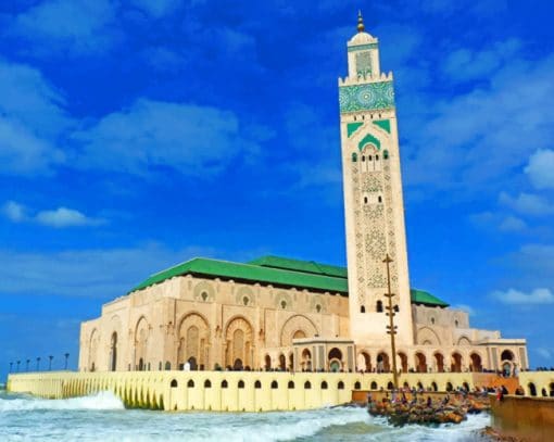 Hassan II Mosque paint by numbers