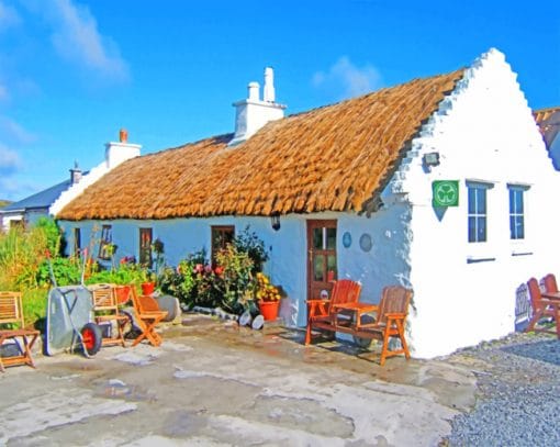 Irish Cottage paint by numbers