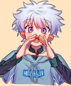 Killua Zoldyck paint by numbers