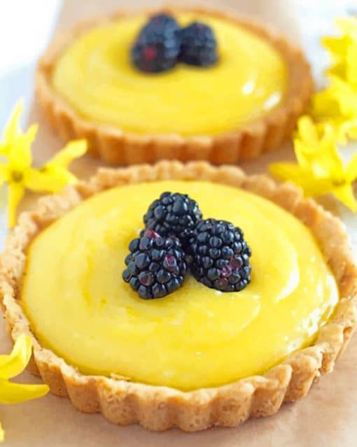 Lemon Tarts paint by numbers