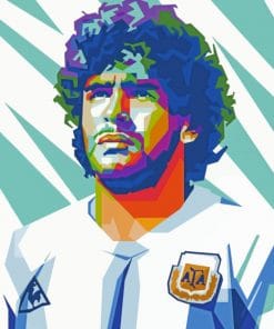 Maradona Pop Art paint by numbers