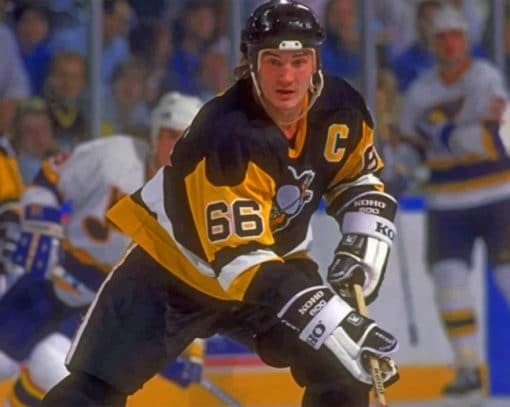 Mario Lemieux Player paint by numbers