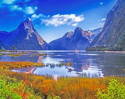 Milford Sound Paint By Numbers By Numbers