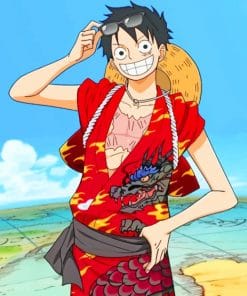 Monkey D Luffy paint by numbers