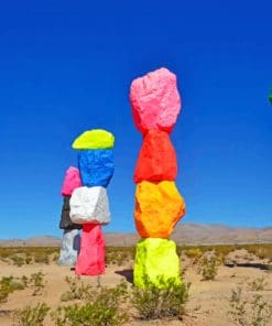 Nevada Colorful Rocks paint by numbers