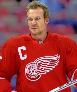 Nicklas Lidstrom playerr paint by numbers