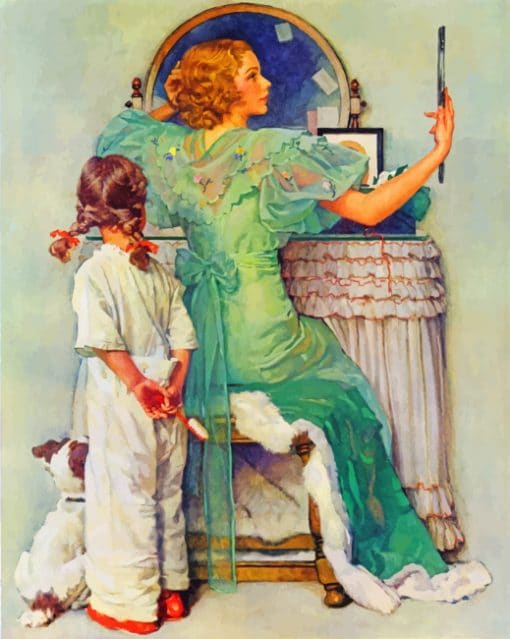 Norman Rockwell Art paint by numbers