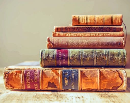 Old Books paint by numbers