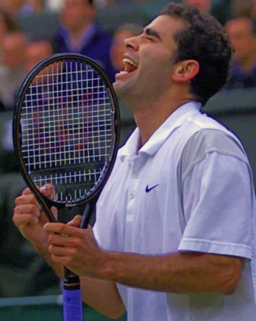 Pete Sampras Player Paint by numbers