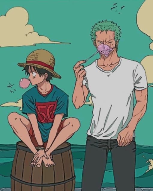 Roronoa Zoro And Luffy Paint by numbers