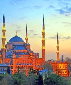 Sultan Ahmed Mosque paint by numbers