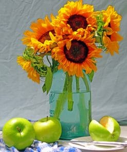 Sunflowers And Apples paint by numbers