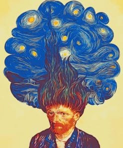 Van Gogh Self Portrait paint by numbers