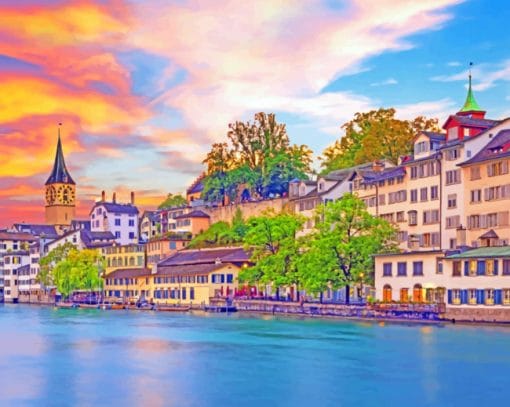 Zurich Landscapes paint By numbers