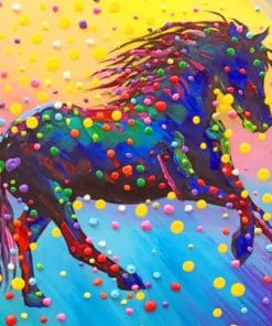 Colorful Horse paint by numbers