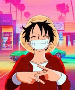 Aesthetic Luffy paint By Numbers