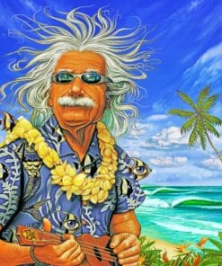 Albert Einstein Vacation paint by numbers