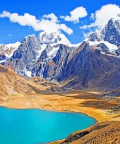 Andes Mountains paint by numbers