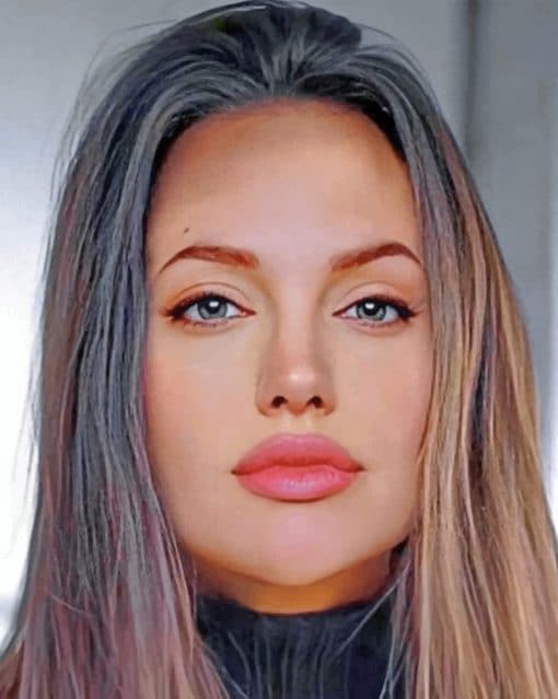 Angelina Jolie paint by Numbers