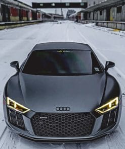 Audi R8 Dark Grey paint By Numbers