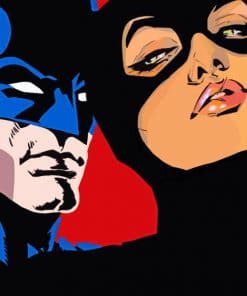 Batman And Batwoman paint By Numbers