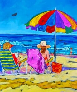 Beach Time paint by numbers