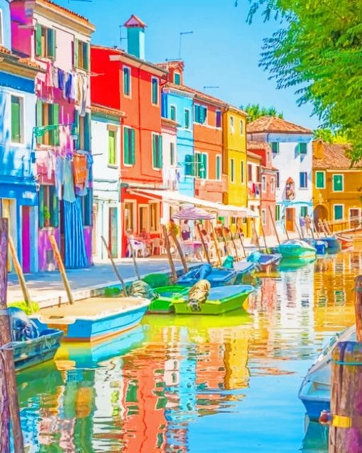 Burano Italy paint by numbers