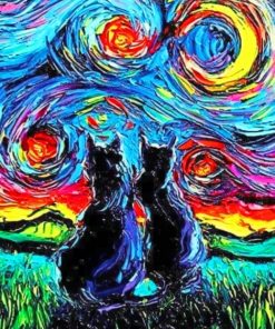 Cats Van Gogh paint by numbers