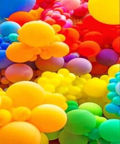 Colorful Ballons paint by numbers