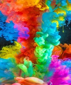 Colorful Smoke paint by numbers