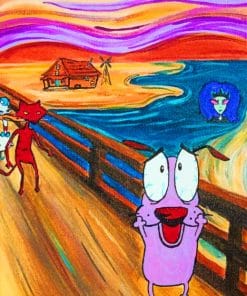 The Cowardly Dog paint By numbers