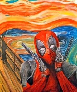 Dead Pool paint By Numbers