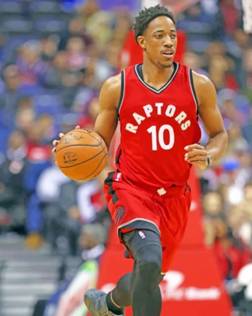 Demar Derozan Raptors Player Paint by numbers