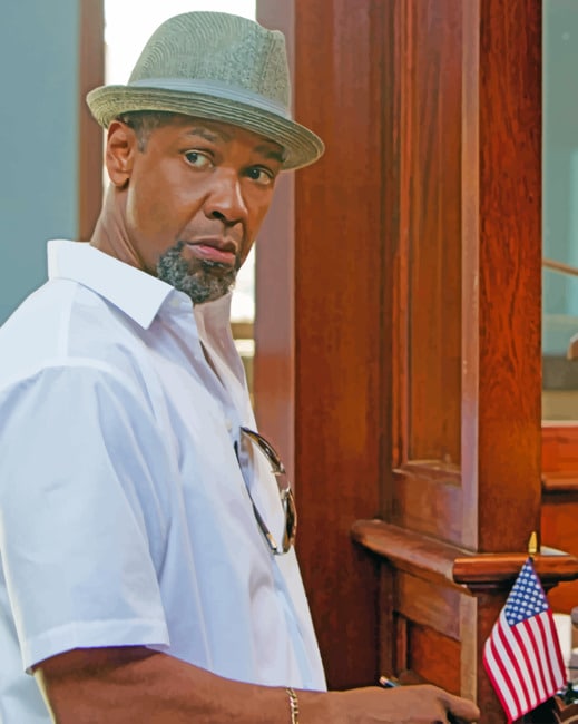 Denzel Washington paint by numbers