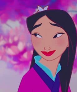 Mulan Disney Princess paint by numbers